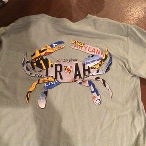 Maryland crab shirt live oak brand t-shirt